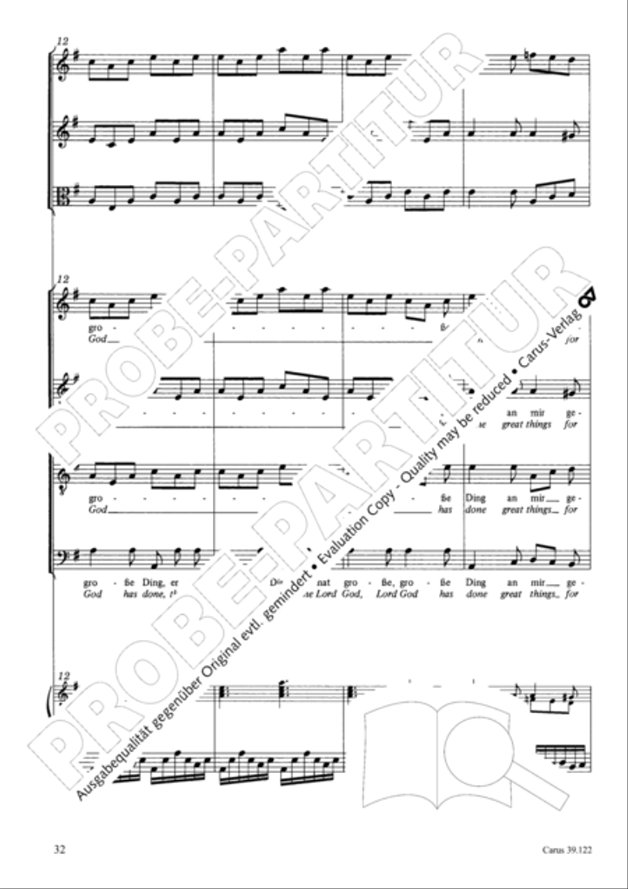 All my spirit exalts (With my spirit I praise the Lord) 4-Part scores gallery preview page 33