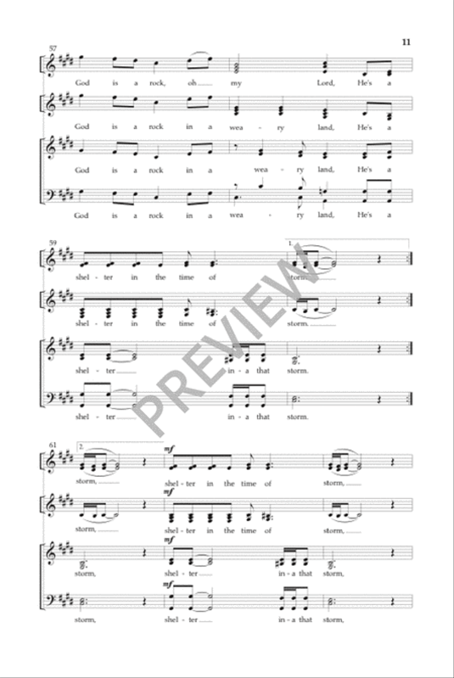 My God Is a Rock Divisi scores gallery preview page 12