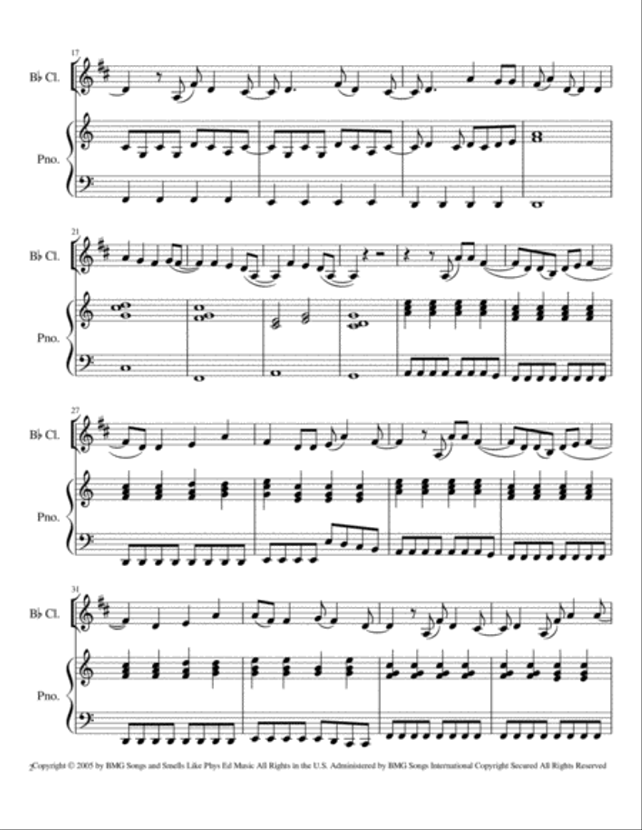 It Ends Tonight Clarinet Solo scores gallery preview page 2