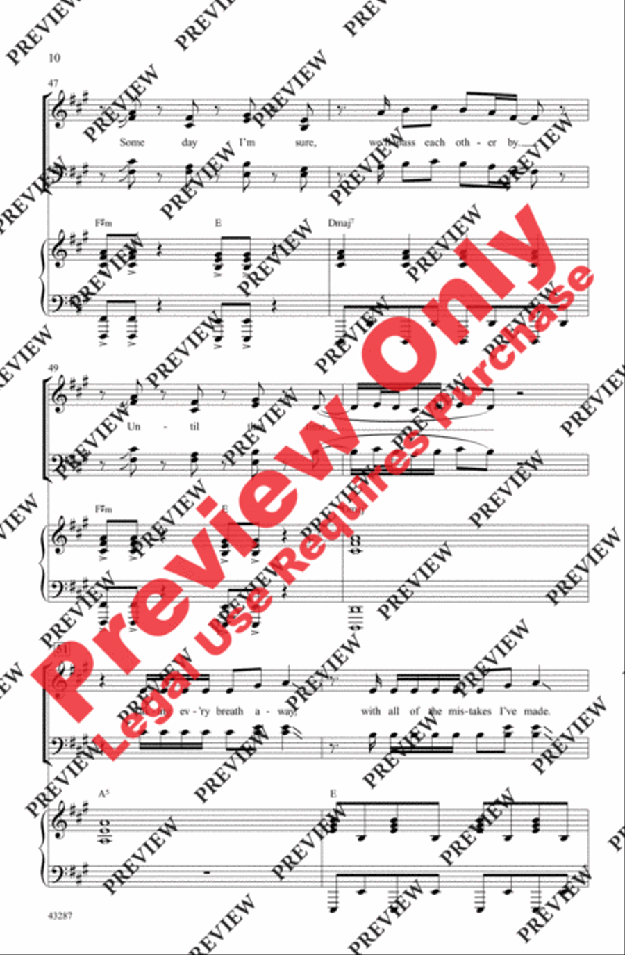 Everything I Didn't Say - SoundTrax CD (CD only) Choir scores gallery preview page 10