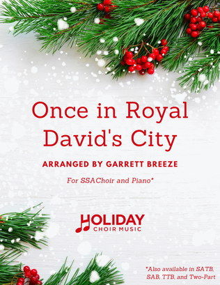 Book cover for Once in Royal David's City (SSA)