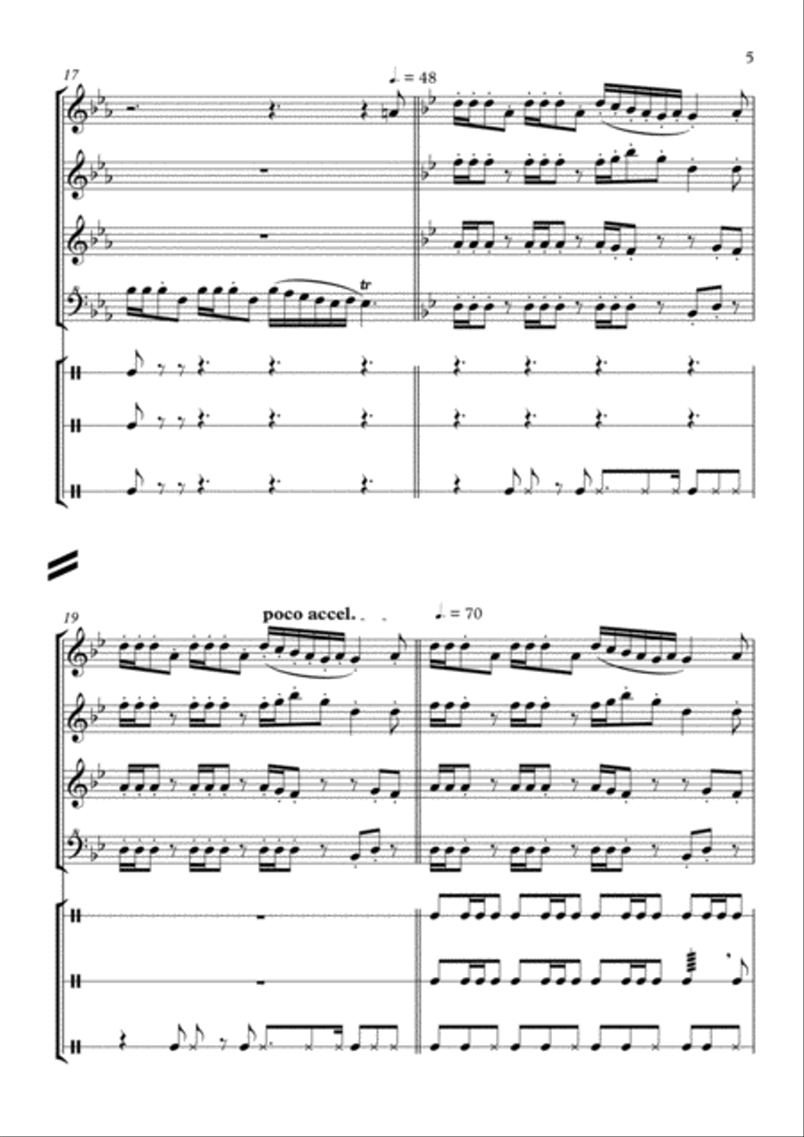 Museu de cera (Wax museum) - for recorder ensemble Recorder scores gallery preview page 5