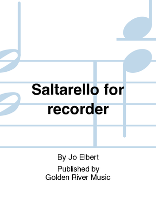 Book cover for Saltarello for recorder