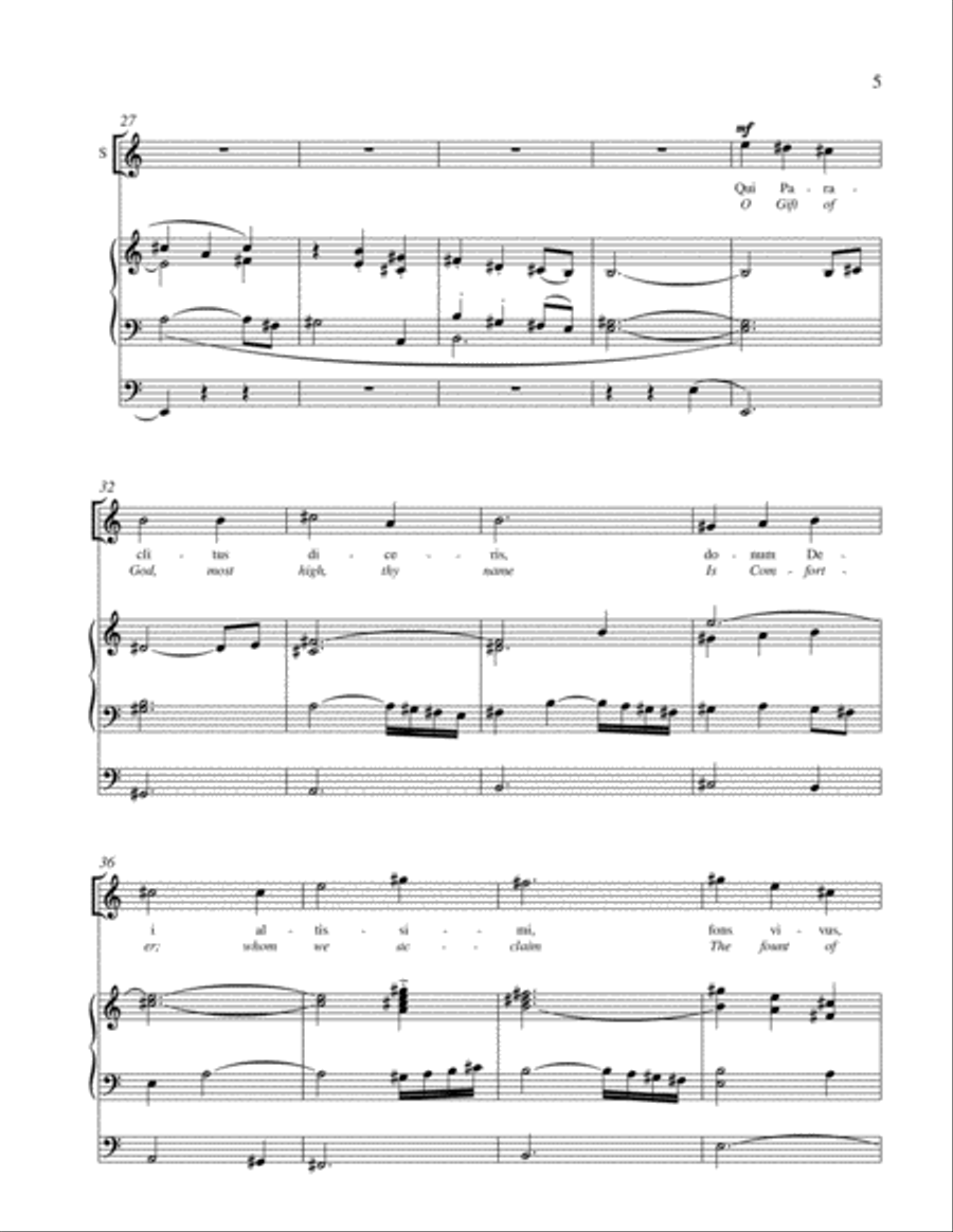 Veni, Creator Spiritus (Come, Creator Spirit) 4-Part scores gallery preview page 5