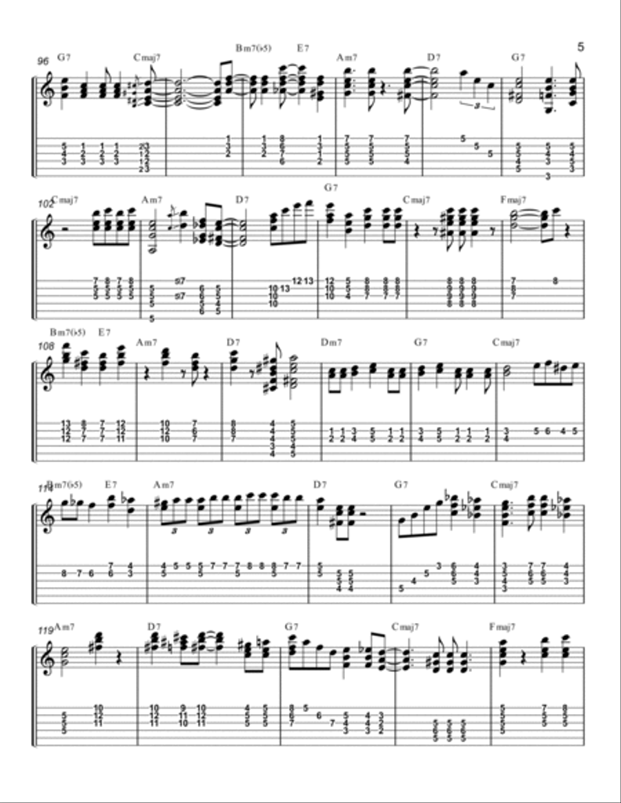Isn't She Lovely Electric Guitar scores gallery preview page 5