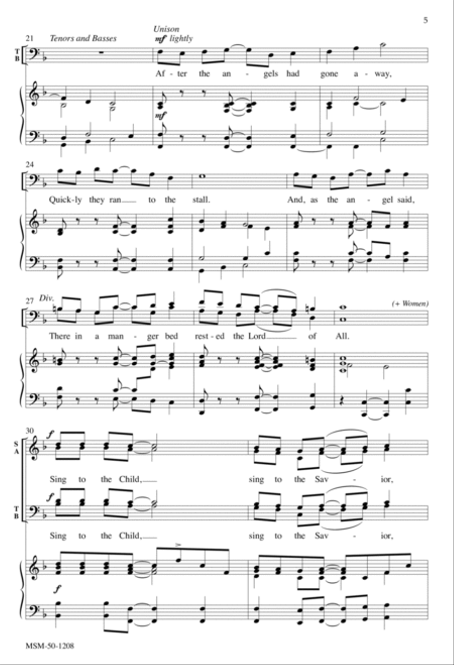 Sing to the Child 4-Part scores gallery preview page 4