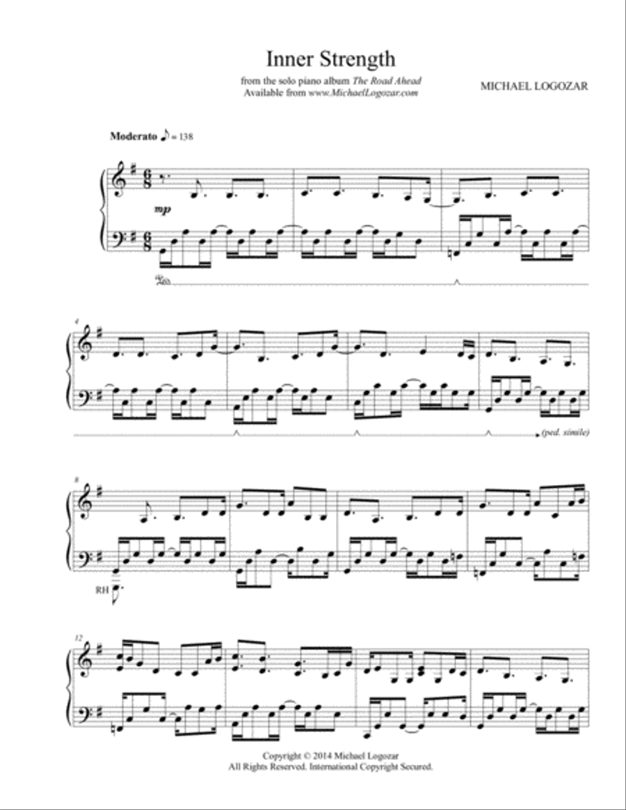 Inner Strength Piano Solo scores gallery preview page 1
