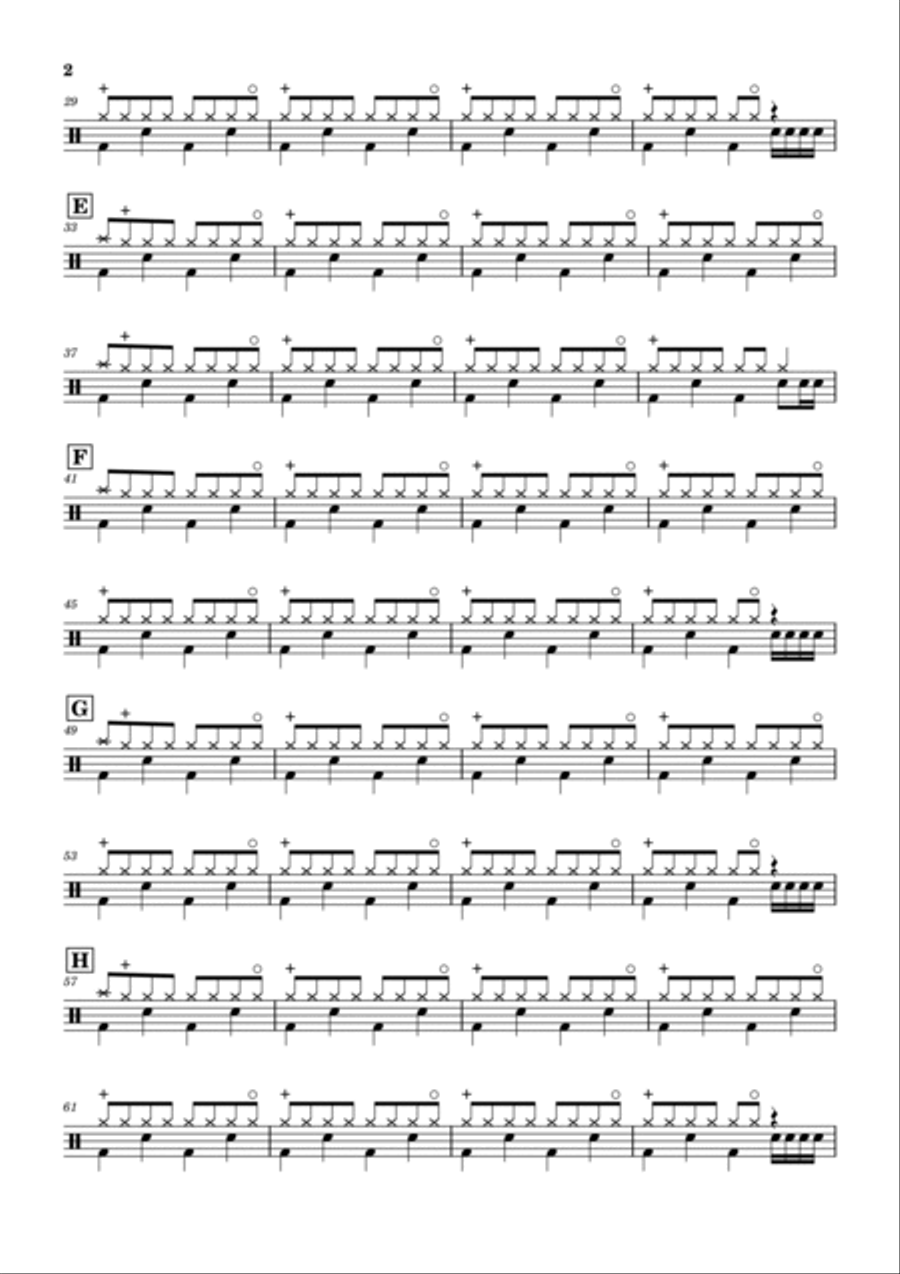 Get Down Tonight Drum Set scores gallery preview page 2