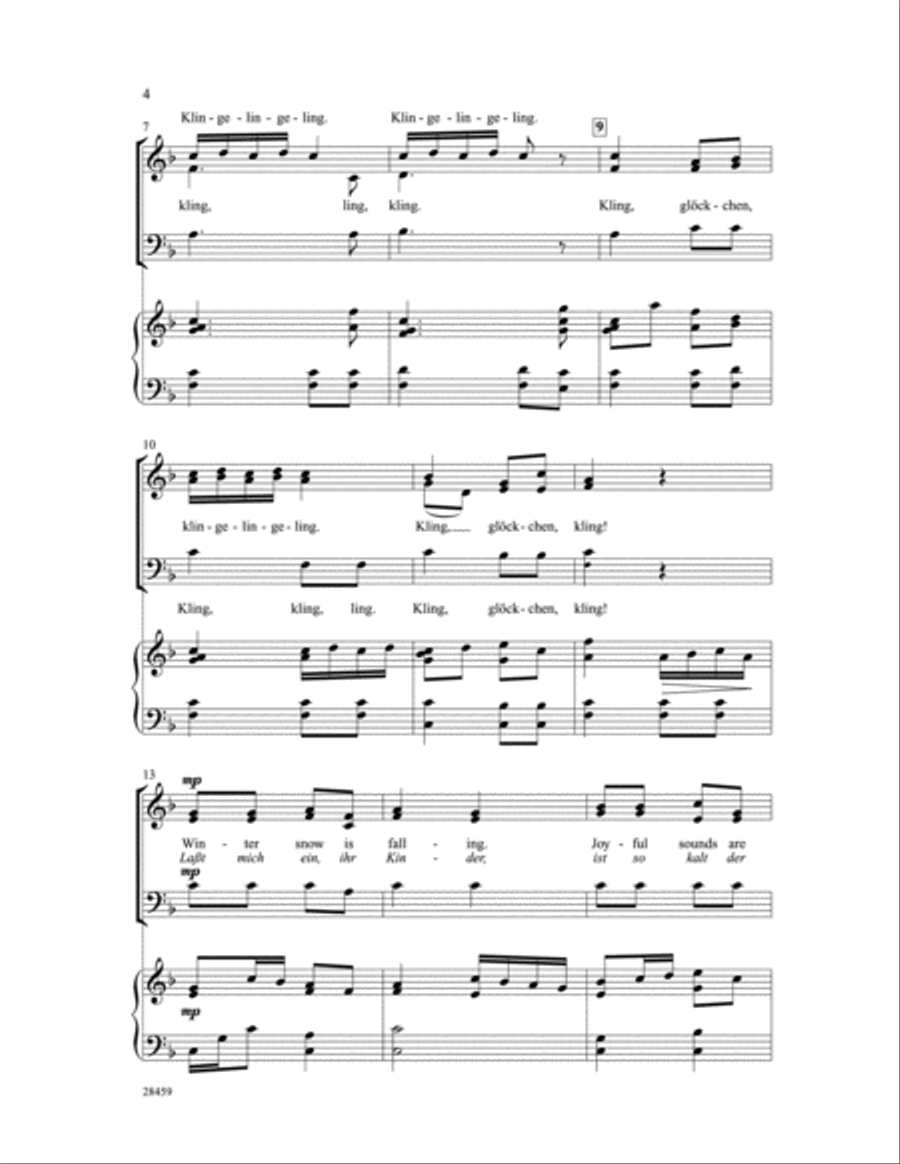 Kling, Glockchen (Ring, Little Bells) 3-Part scores gallery preview page 3