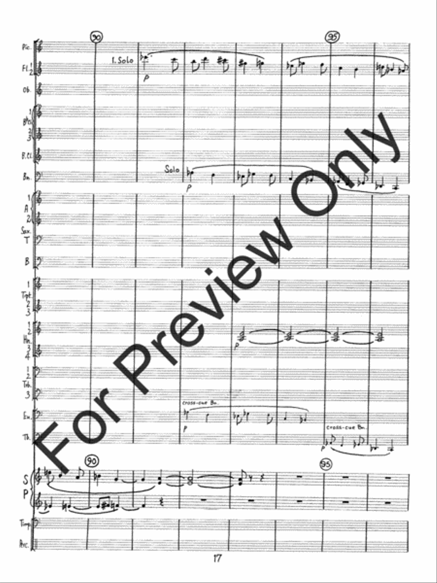 Concerto #2 For Piano and Wind Ensemble (Score) Concert Band scores gallery preview page 20