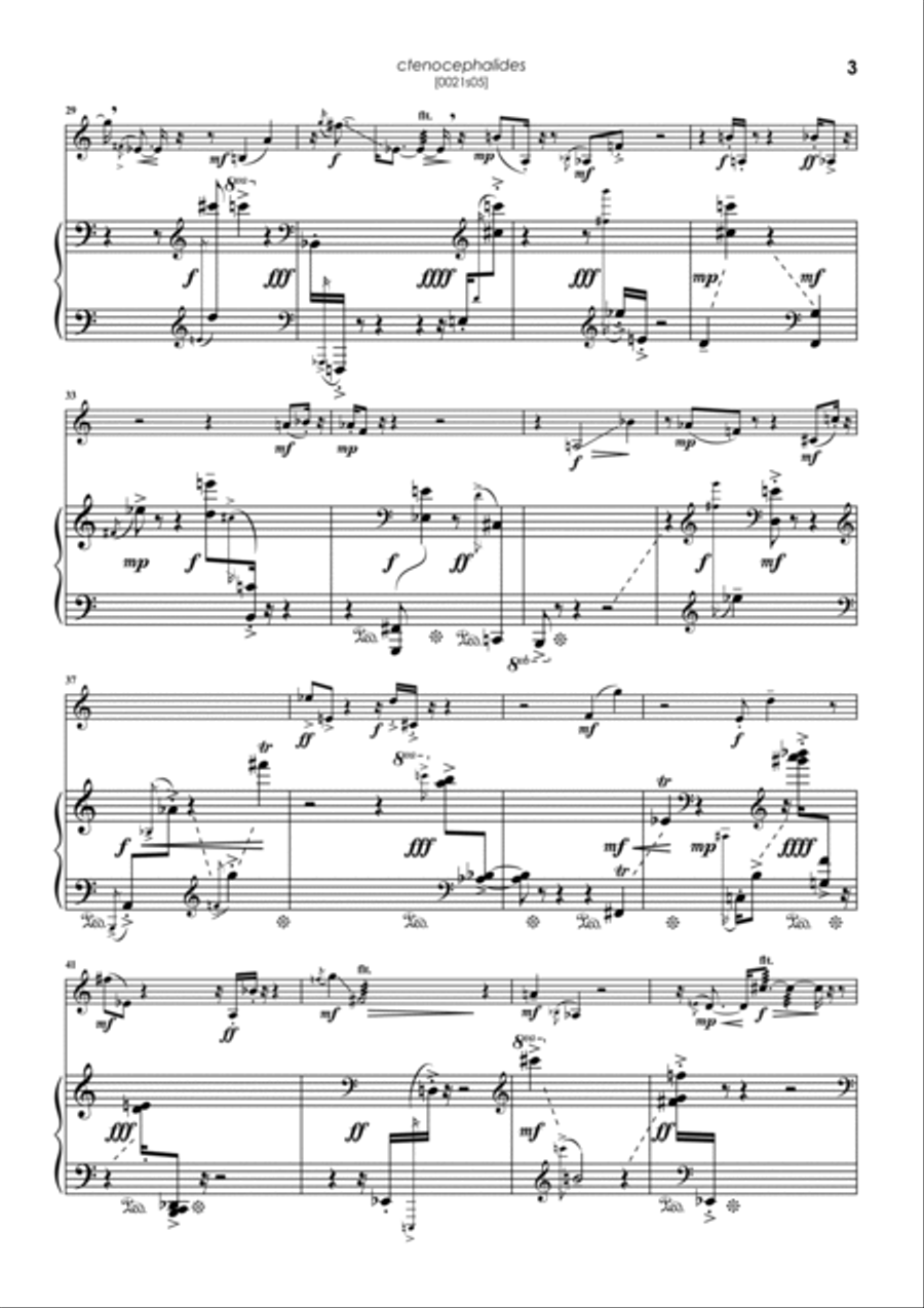 Ctenocephalides Trumpet Duet scores gallery preview page 3