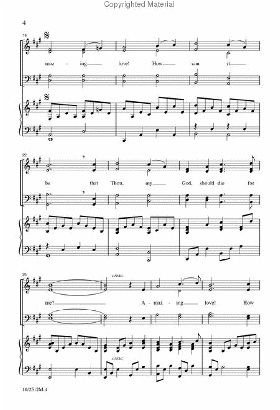 Amazing Love, How Can It Be? Divisi scores gallery preview page 4