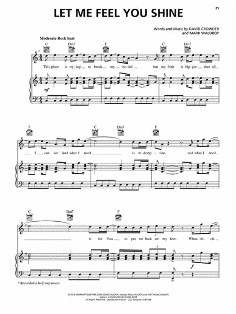 David Crowder*Band - Give Us Rest Piano, Vocal, Guitar scores gallery preview page 3