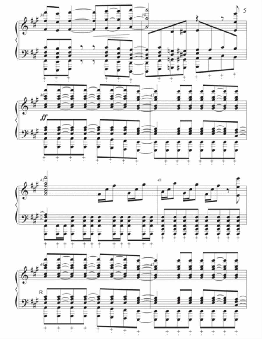 Crazy Train Handbell Choir scores gallery preview page 5