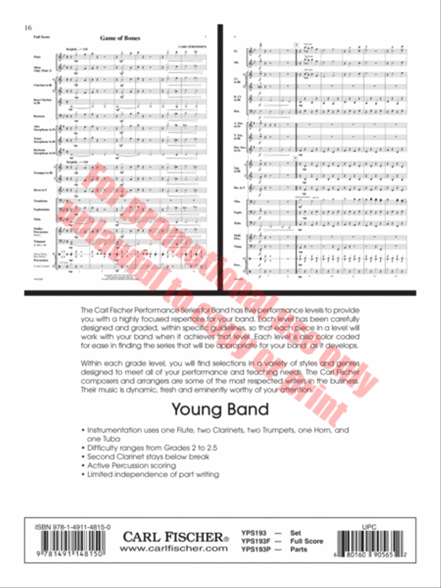 Midday Blues Concert Band scores gallery preview page 17