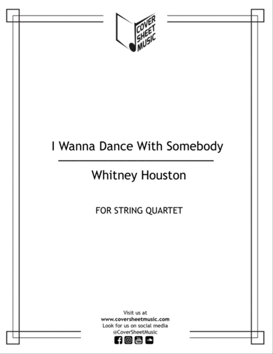 I Wanna Dance With Somebody String Quartet scores gallery preview page 1