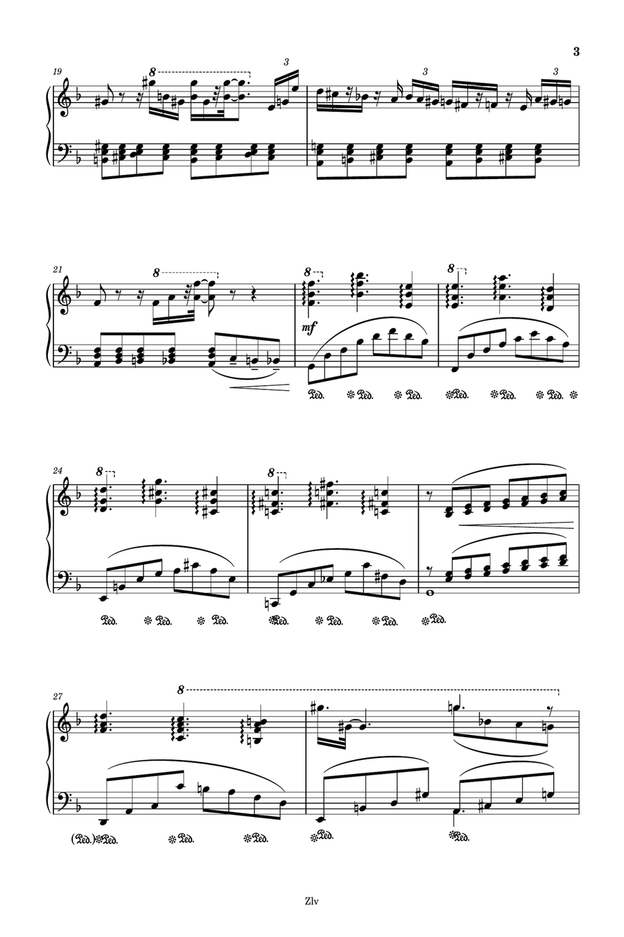 Moonlight Piano Solo scores gallery preview page 3