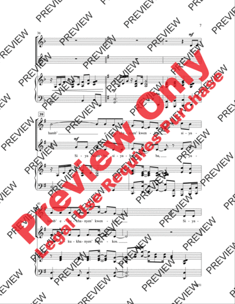 Siyahamba 2-Part scores gallery preview page 8