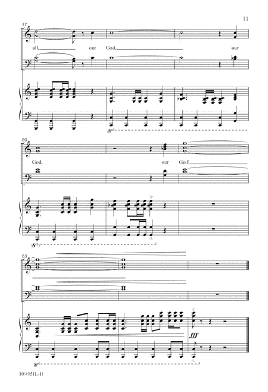 The Mighty Power of God 4-Part scores gallery preview page 11