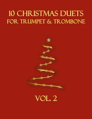 Book cover for 10 Christmas Duets for Trumpet and Trombone (Vol. 2)