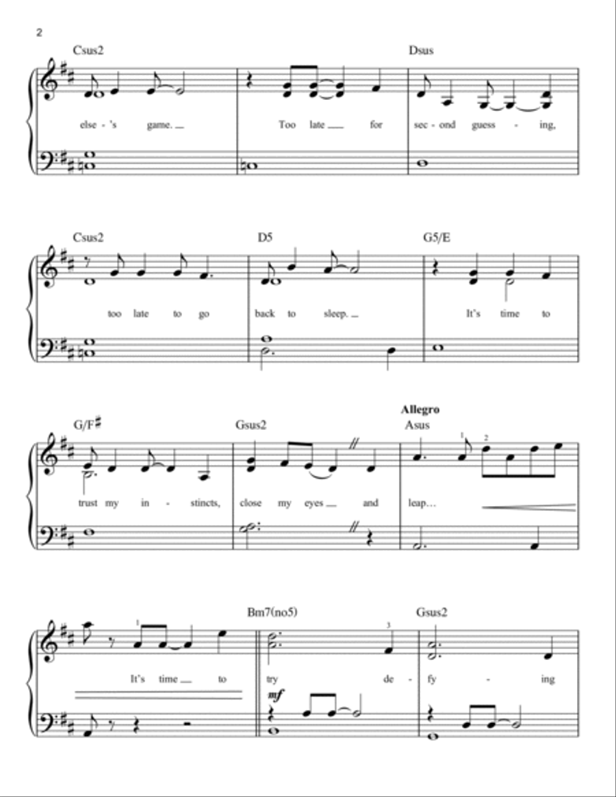 Defying Gravity (from Wicked)