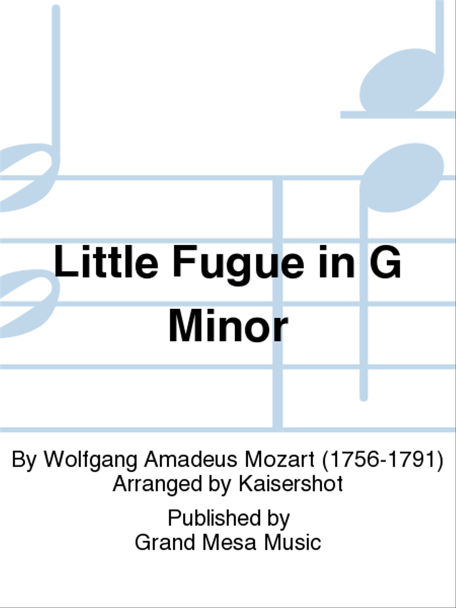 Little Fugue in G Minor Set of Parts scores gallery preview page 1