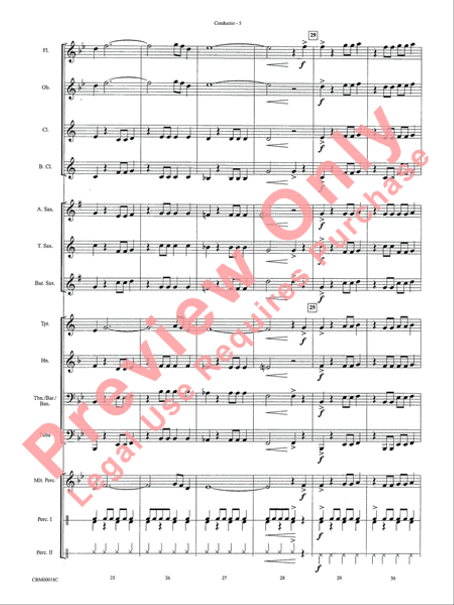 The Magnificent Seven The Magnificent Seven Concert Band scores gallery preview page 8