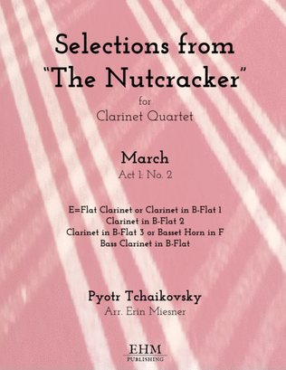 Book cover for March from "The Nutcracker" for Clarinet Quartet