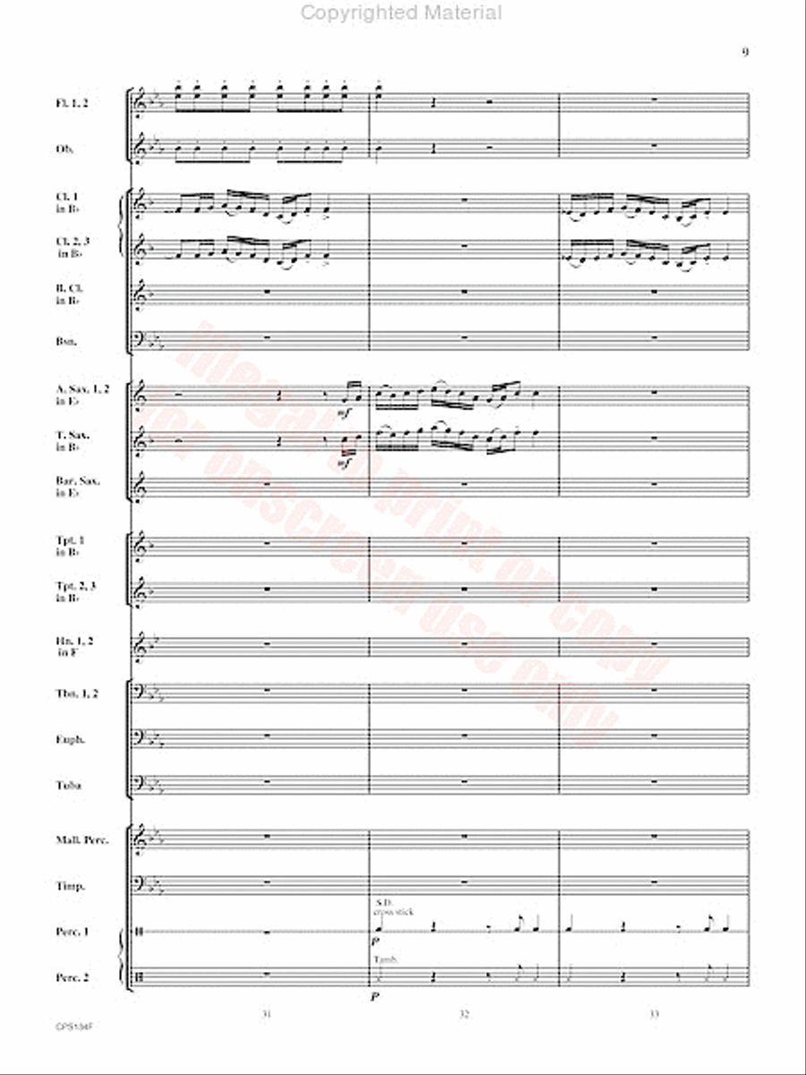 Chisholm Trail Concert Band scores gallery preview page 10