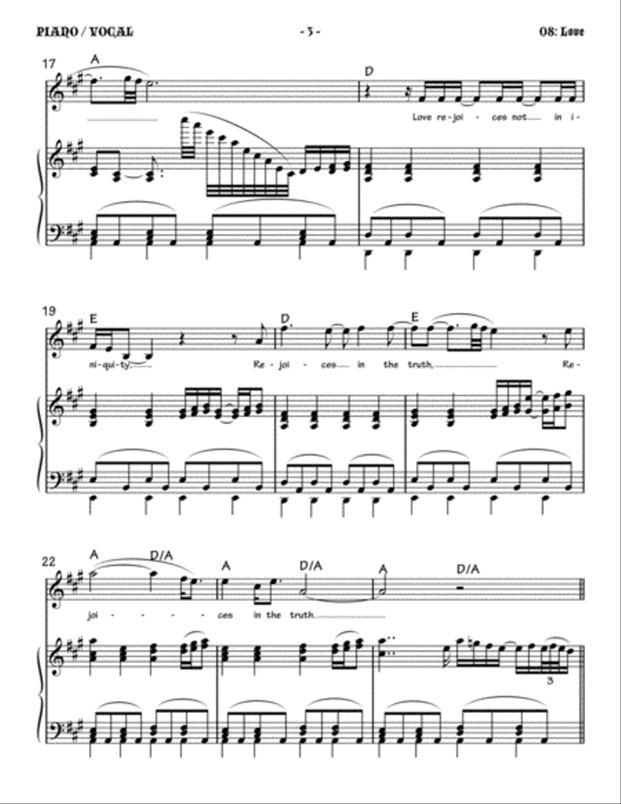 Love I Corinthians 13 Small Ensemble scores gallery preview page 3