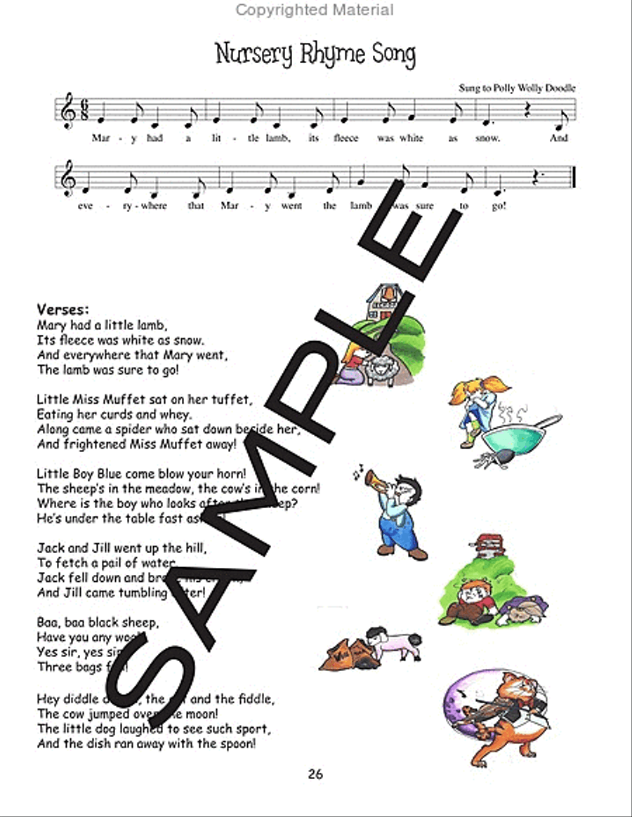 Stories and Nursery Rhymes to Sing, Rap and Read, Book 3 CD scores gallery preview page 5