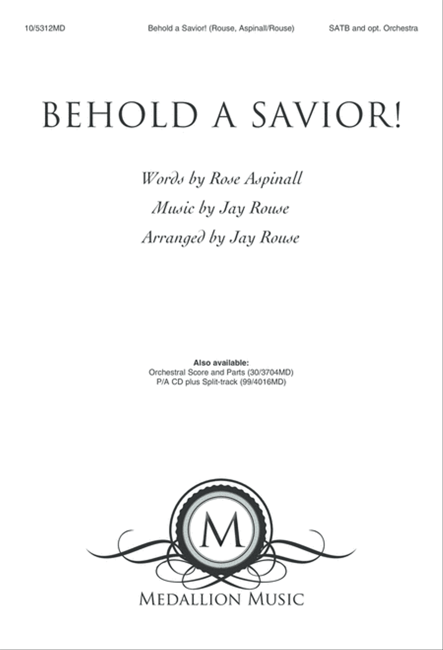 Behold a Savior! Behold a Savior! 4-Part scores gallery preview page 1
