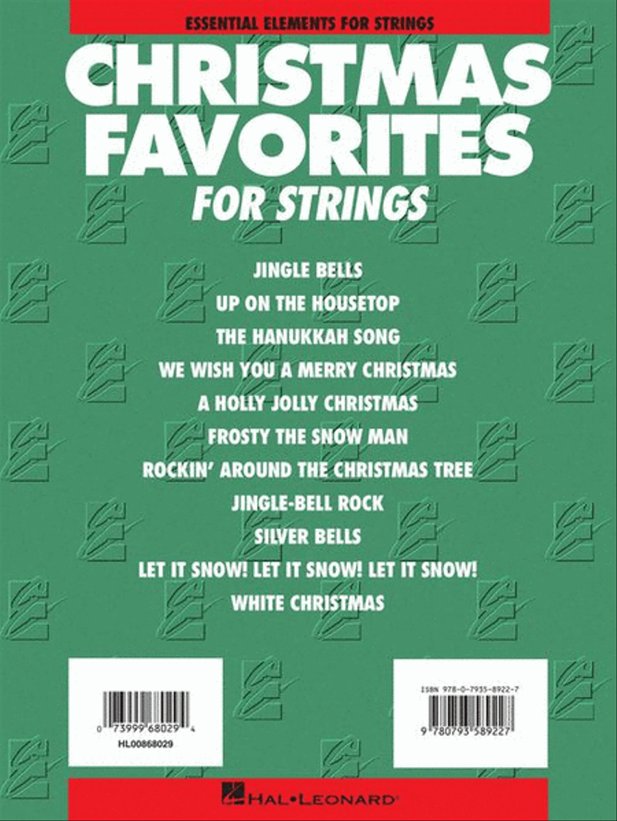 Essential Elements Christmas Favorites for Strings image number null