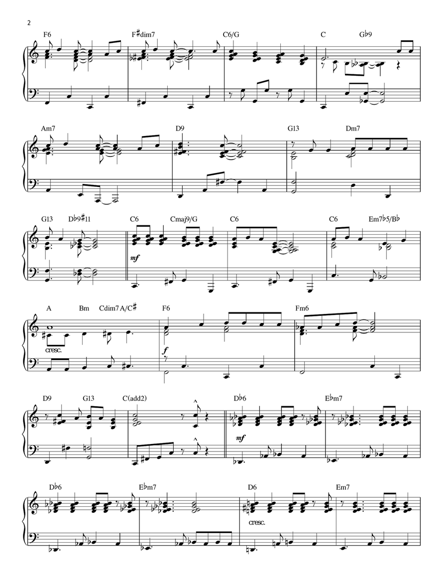 Jingle Bell Rock [Jazz version] (arr. Brent Edstrom) Piano Solo scores gallery preview page 2