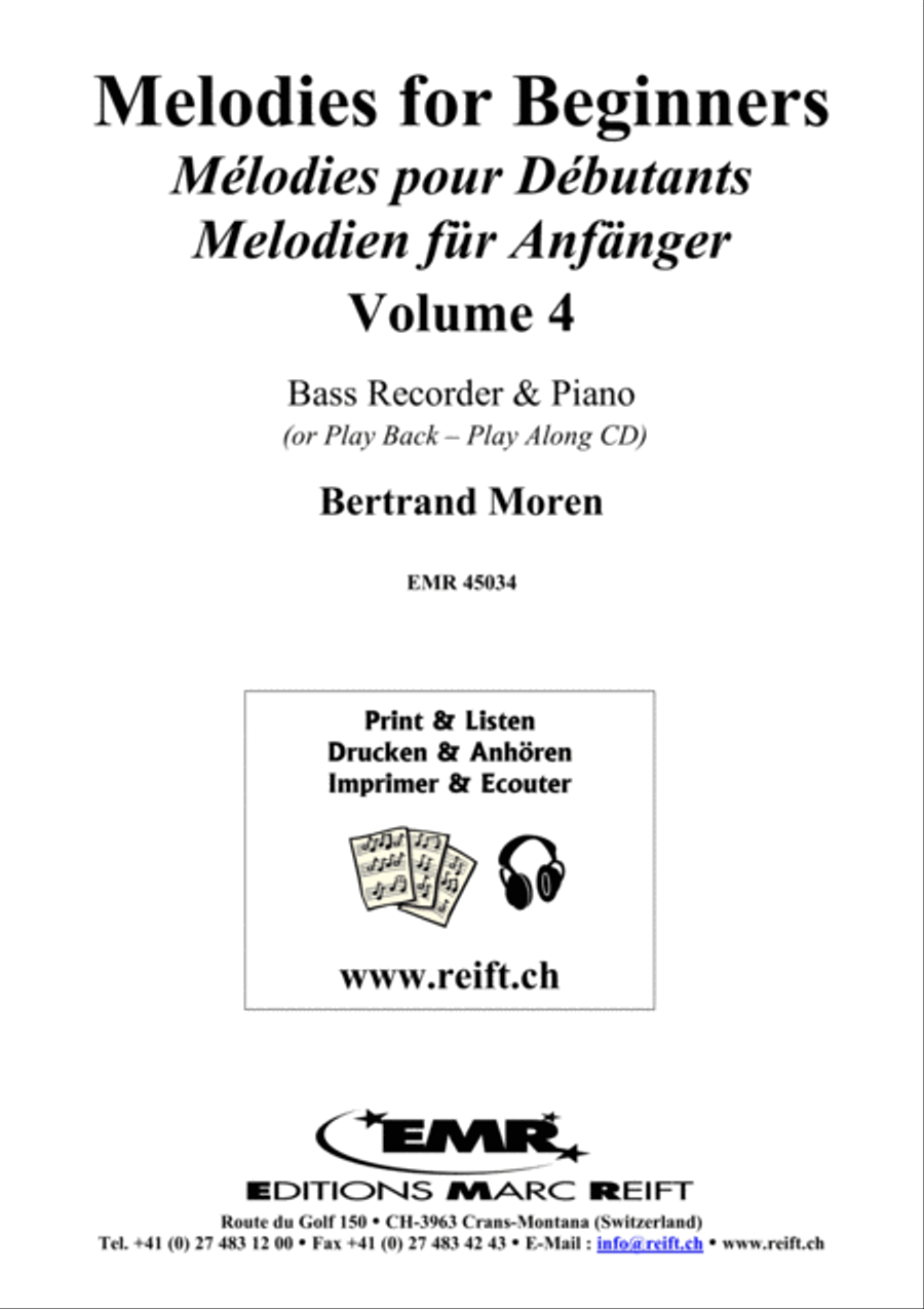 Melodies for Beginners Volume 4 Bass Recorder scores gallery preview page 2