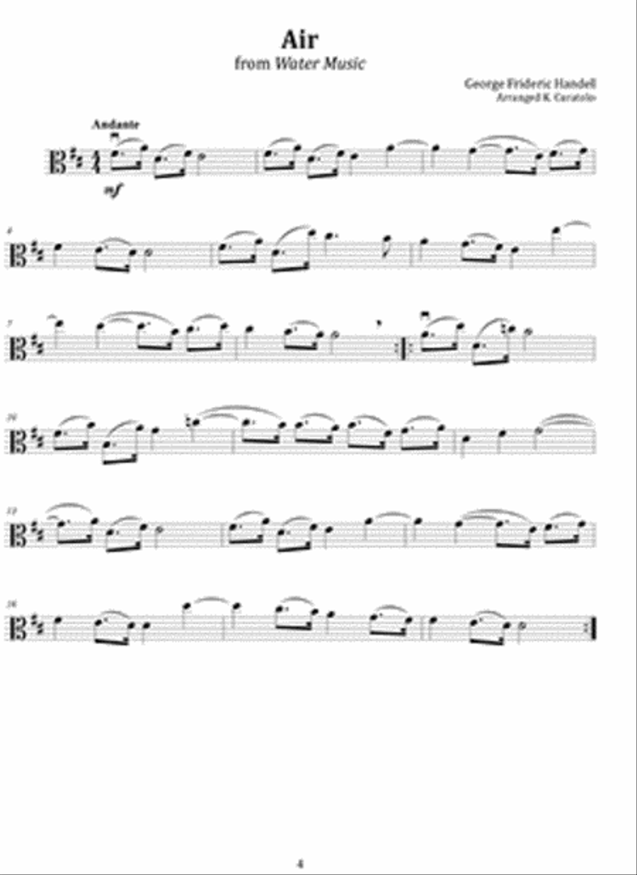 Wedding Music for Solo Viola Viola Solo scores gallery preview page 2