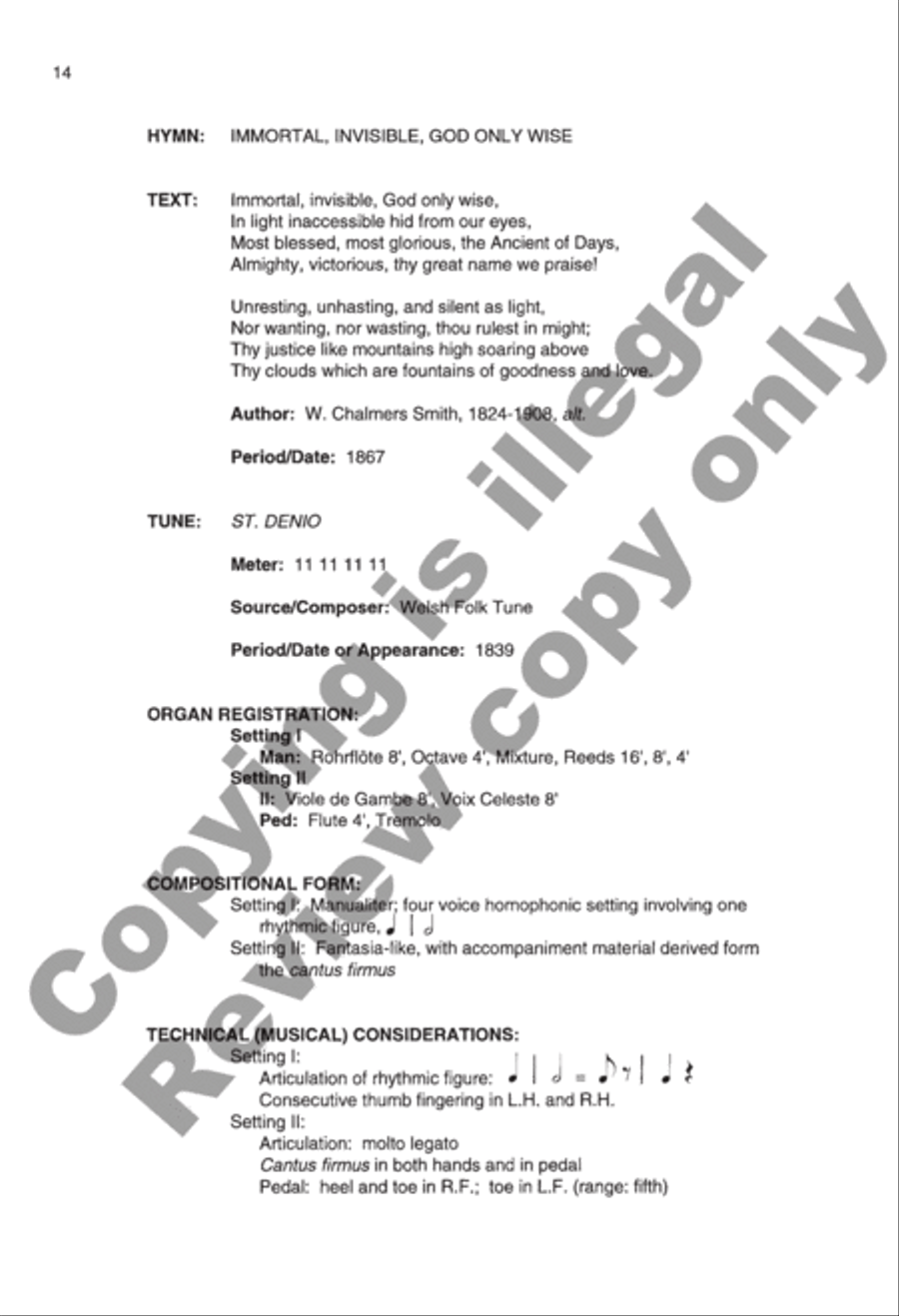 Easy Hymn Settings, General Set 1 Organ scores gallery preview page 8