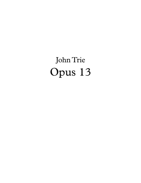 Opus 13 image number null