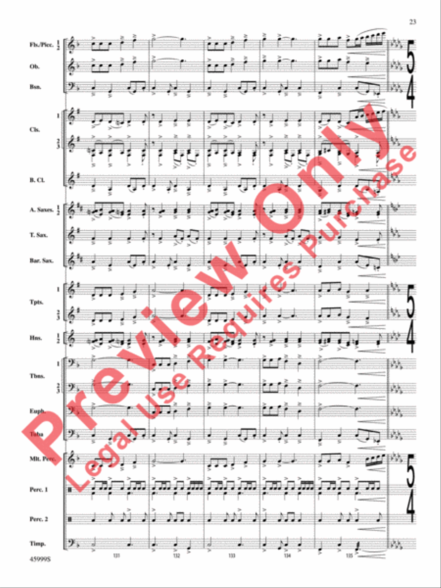 The Blue Ridge The Blue Ridge Concert Band scores gallery preview page 24