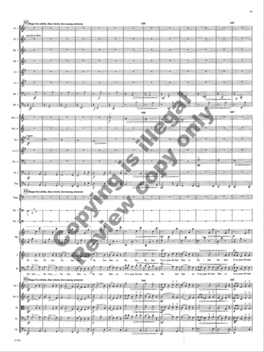 American Folk Song Suite (Orchestra Score) Choir scores gallery preview page 101