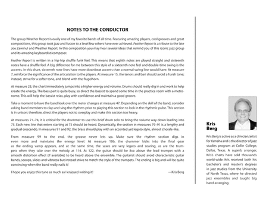 Feather Report: Score Jazz Ensemble scores gallery preview page 2