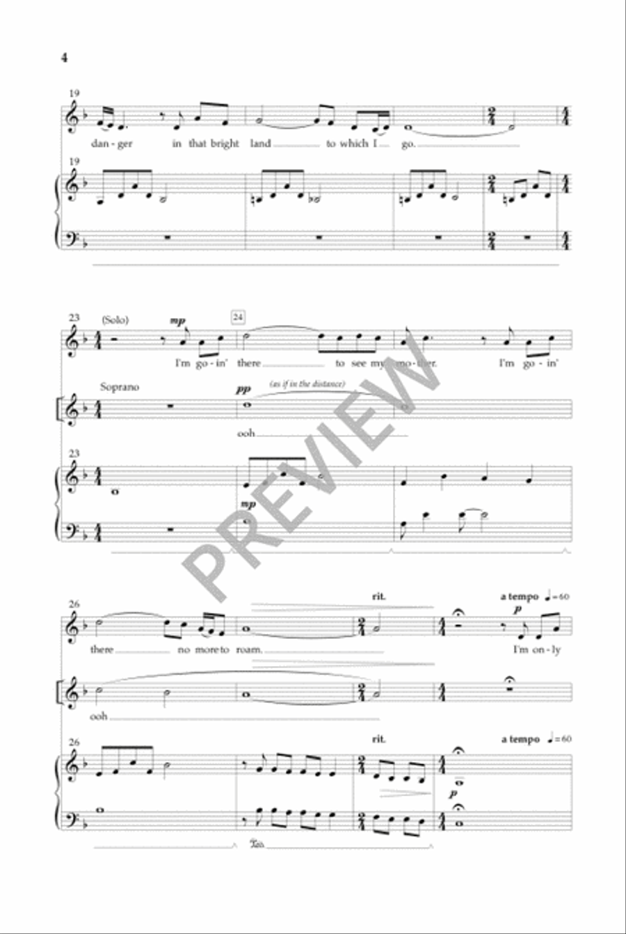 Poor Wayfaring Stranger SSA scores gallery preview page 3