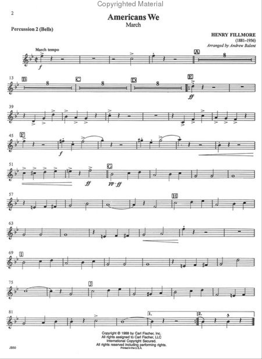 March Spectacular March Spectacular Concert Band Methods scores gallery preview page 2