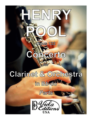 Book cover for Opus 132, Concerto for Clarinet & Orchestra in Bb-do (Parts)
