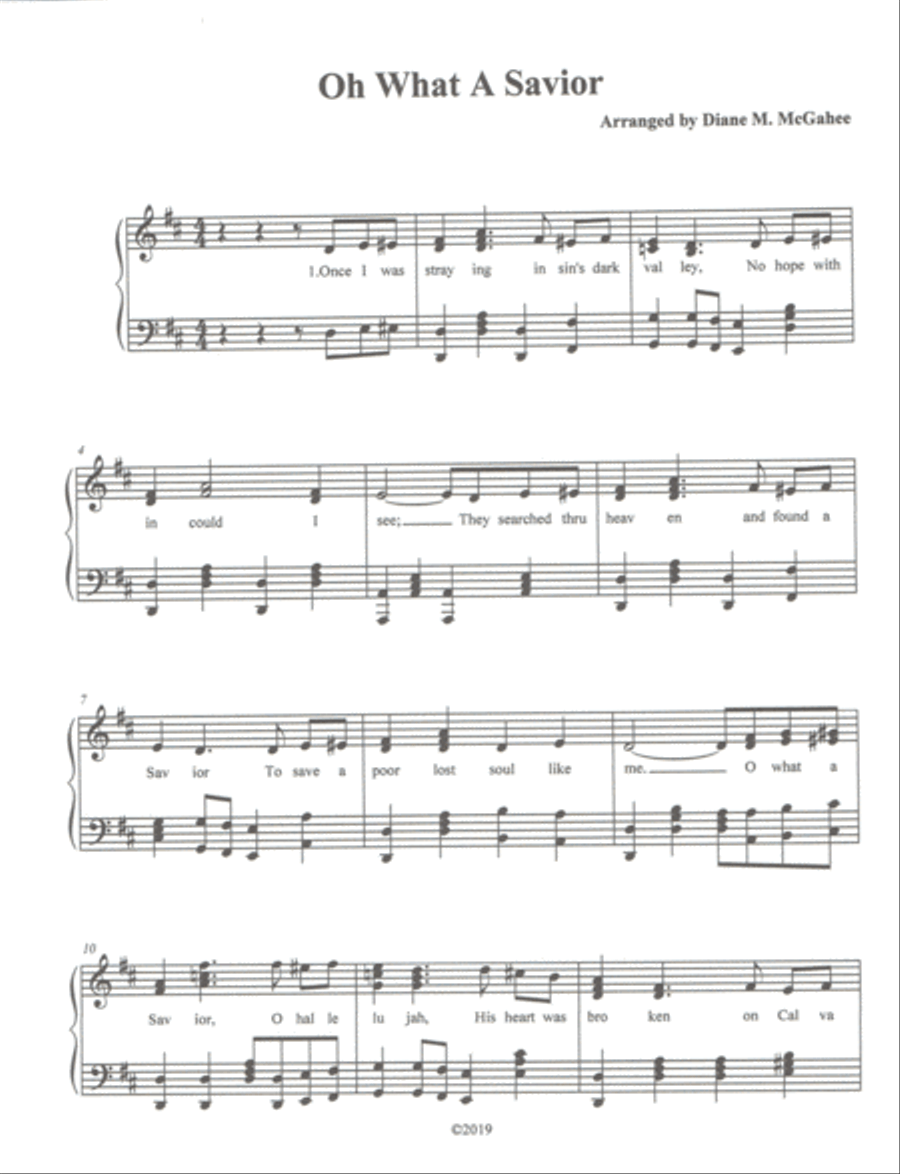 O What A Savior Small Ensemble scores gallery preview page 1