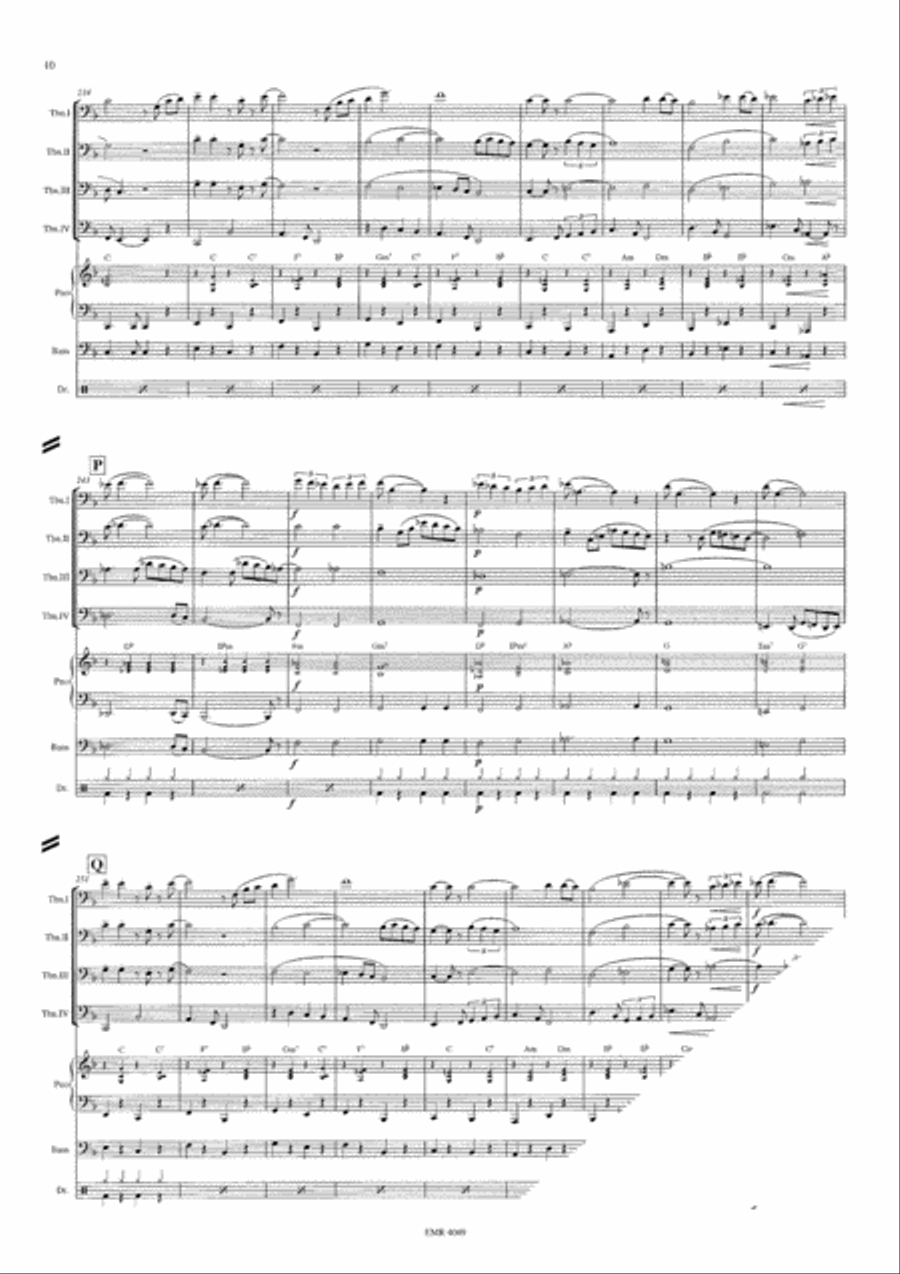 West Side Story West Side Story Trombone Quartet scores gallery preview page 10
