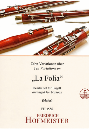 Book cover for Zehn Variationen uber "La Folia"