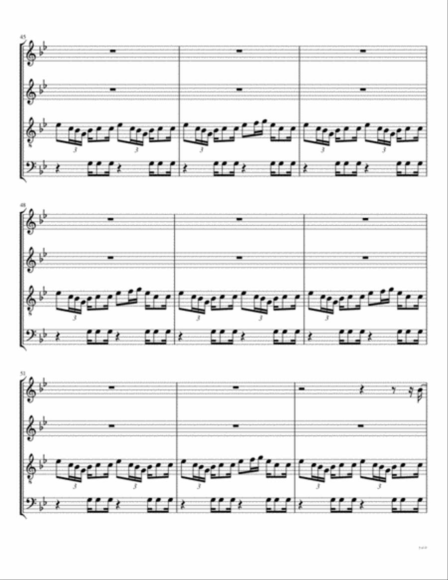 Fire Woodwind Quartet scores gallery preview page 6
