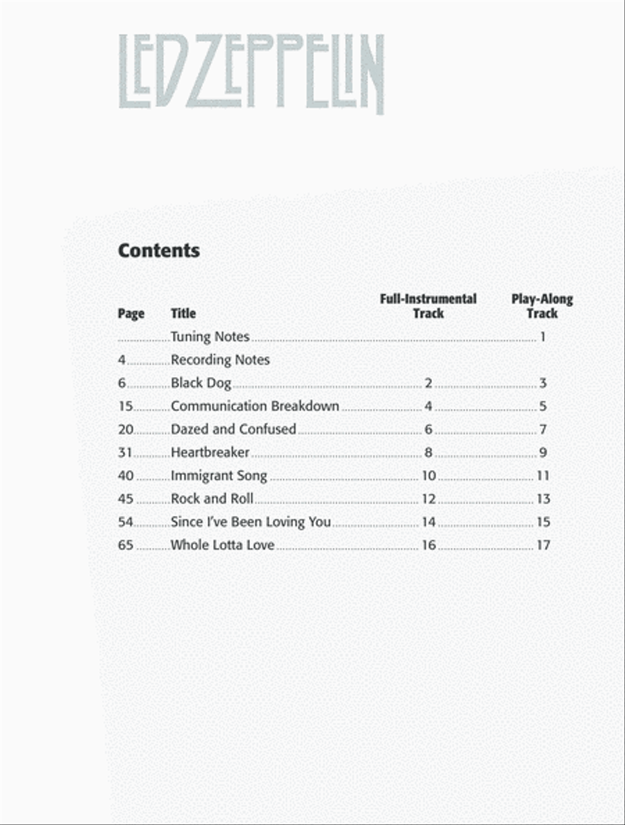 Ultimate Guitar Play-Along Led Zeppelin, Volume 1 Electric Guitar scores gallery preview page 2