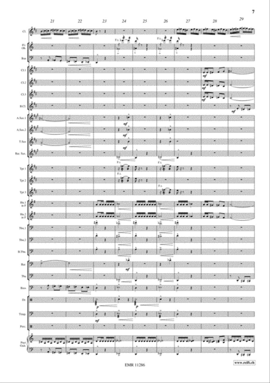Swingair Bumble Bee Swingair Bumble Bee Concert Band scores gallery preview page 8